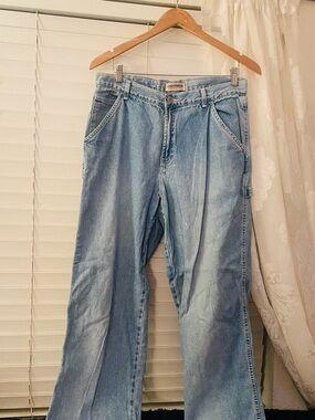 LONDONJEAN Light Blue Wide-Leg Flare Jeans